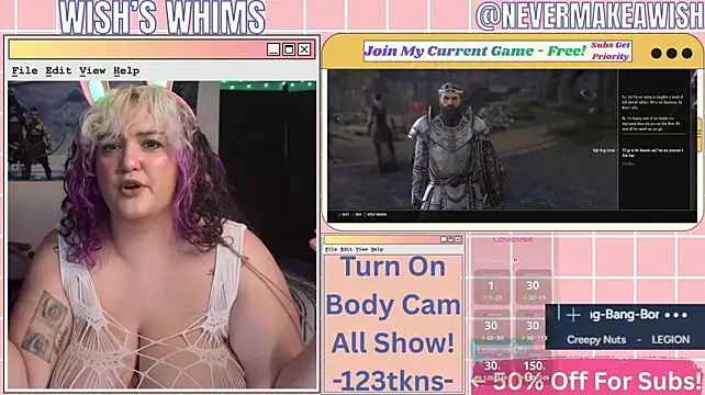 nevermakeawish stripchat live cam model