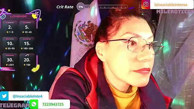 LaInsaciableIntensa stripchat live cam model