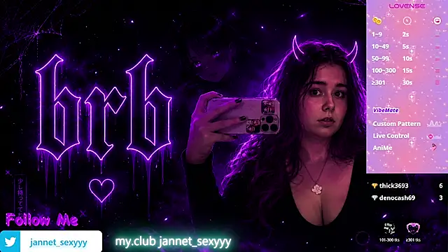 JannetPie stripchat live cam model