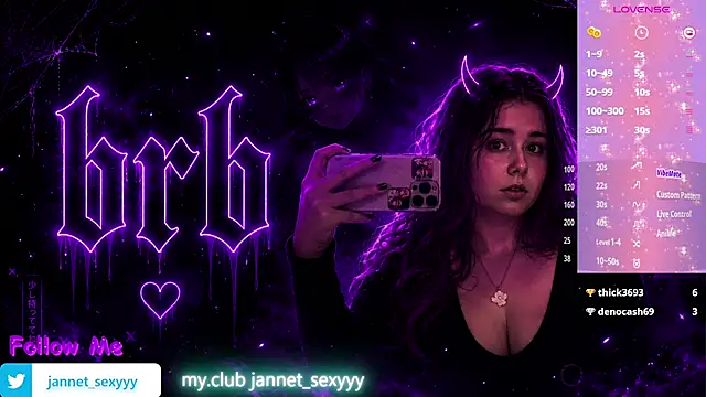 JannetPie stripchat live cam model