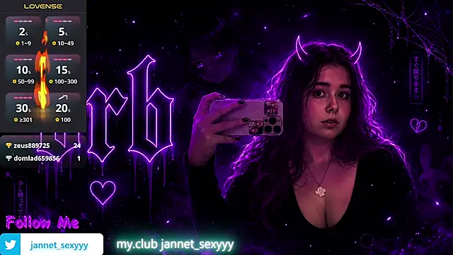 JannetPie stripchat live cam model