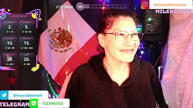 LaInsaciableIntensa stripchat live cam model