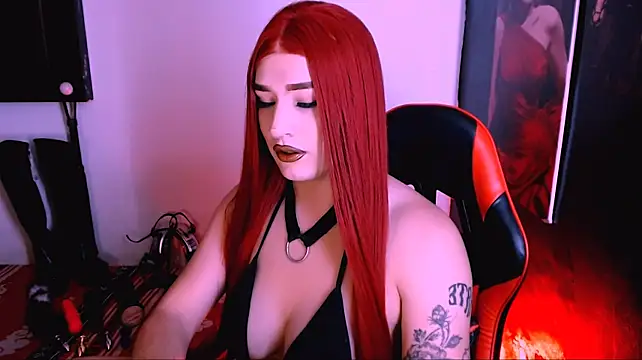 bubble_red stripchat live cam model