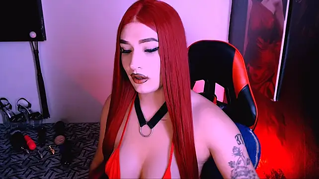 bubble_red stripchat live cam model