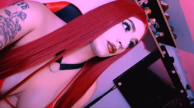 bubble_red stripchat live cam model