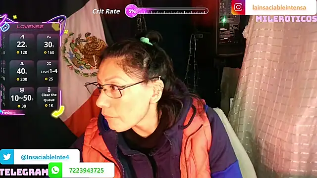 LaInsaciableIntensa stripchat live cam model
