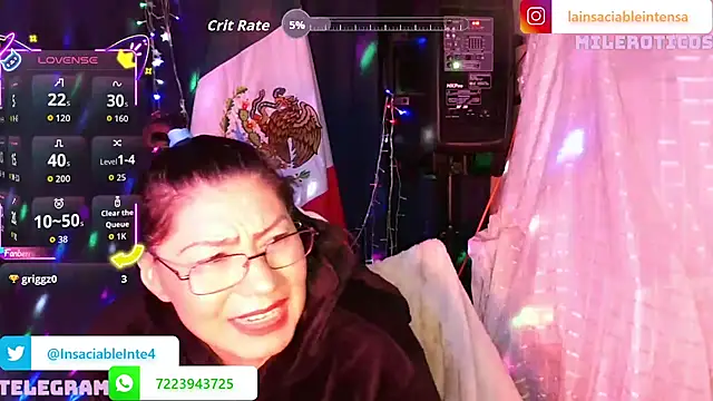 LaInsaciableIntensa stripchat live cam model
